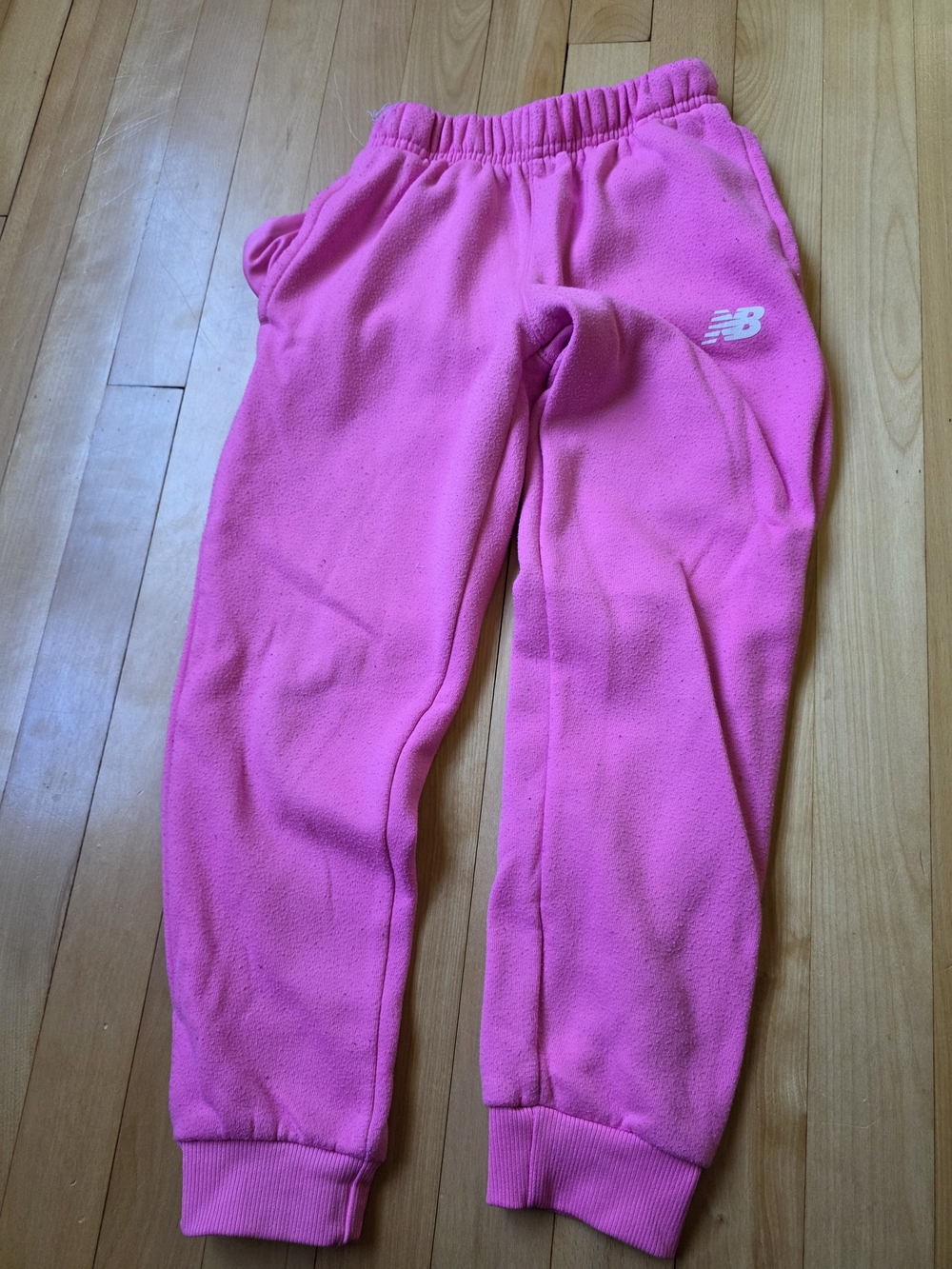 New Balance Bright Pink Fleece Joggers for Kids